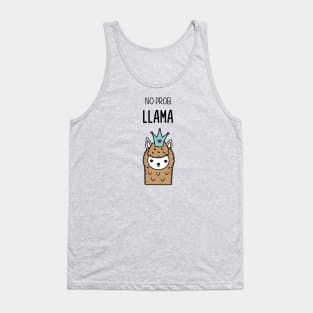 Llama Bright Lime Tank Top